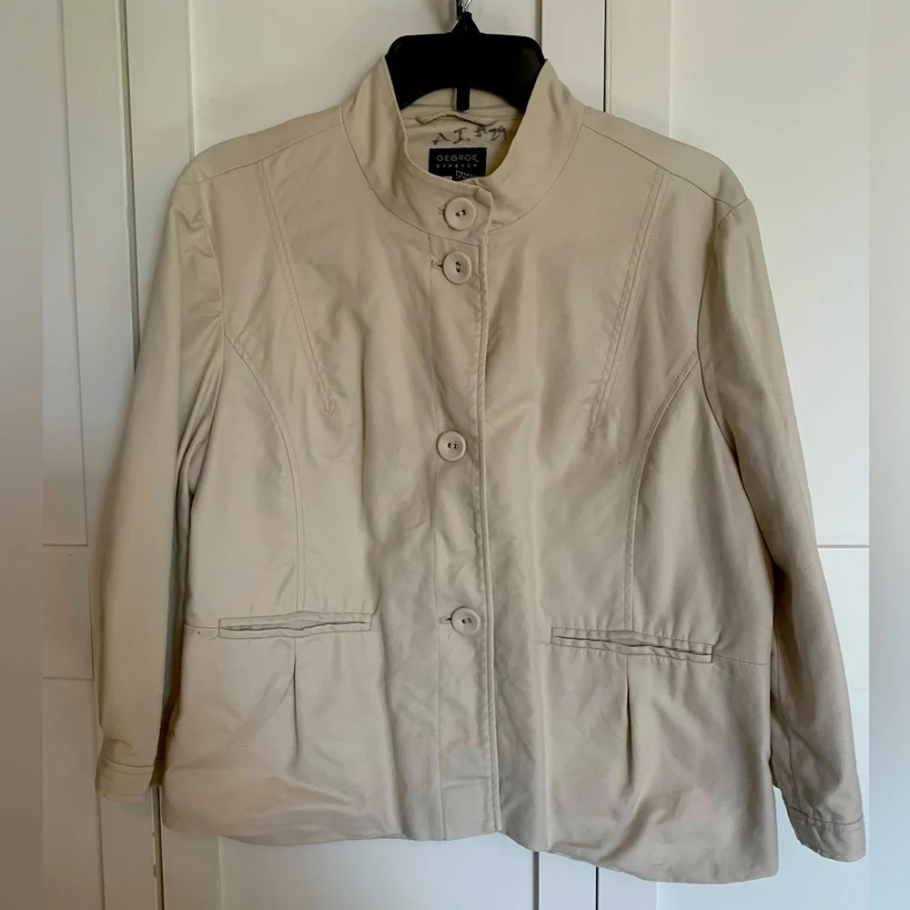 Cotton Casual blazer, size 16 - Picture 1 of 5